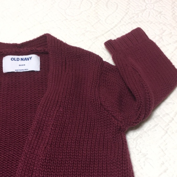 18-24m (5/$20) Plum Cotton Cardigan by Old Navy - Picture 5 of 15